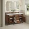James Martin Vanities 60'' Double Vanity, Mid-Century Walnut w/ 3 CM White Zeus Quartz Top 424-V60D-WLT-3WZ - alternate 7
